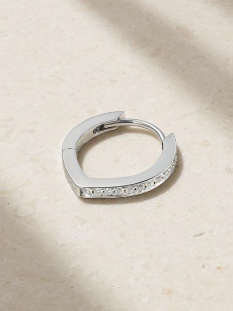 Antifer 18-karat white gold diamond single earring Silver