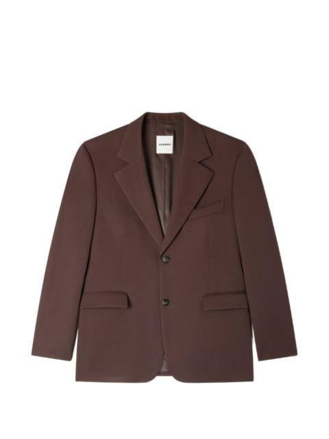 oversized notched suit jacket