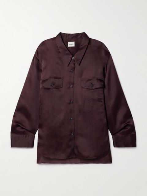 Matteo Oversized Silk-organza Shirt