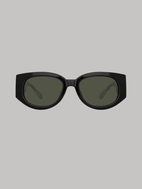 THE DEBBIE | D-FRAME SUNGLASSES IN BLACK (C1)