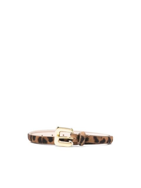 Mara jaguar-print buckled belt