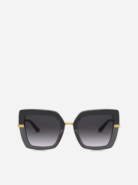 Half print sunglasses