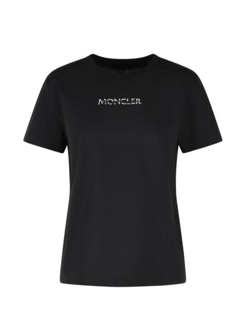 logo-embroidered patch-detail T-shirt