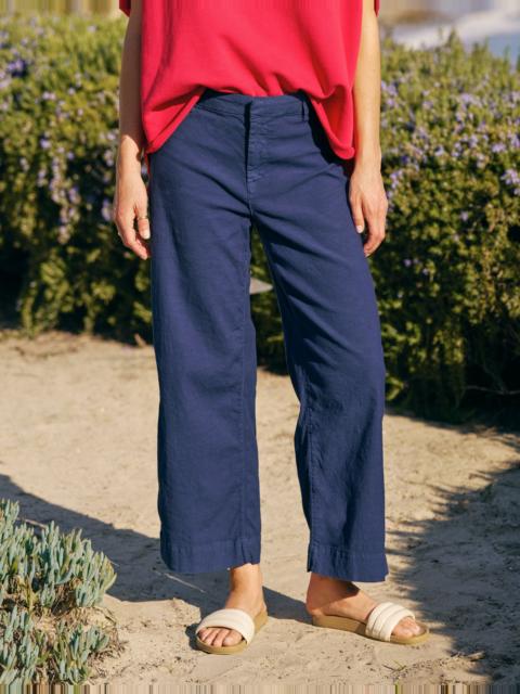 Wide-Leg Linen Pant