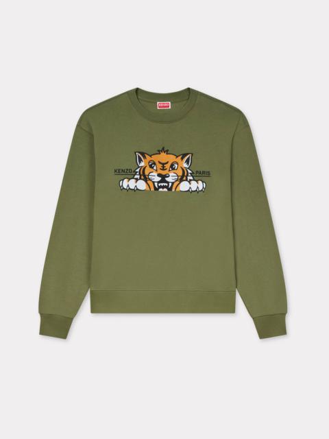 'KENZO Happy Tiger' embroidered sweatshirt in cotton