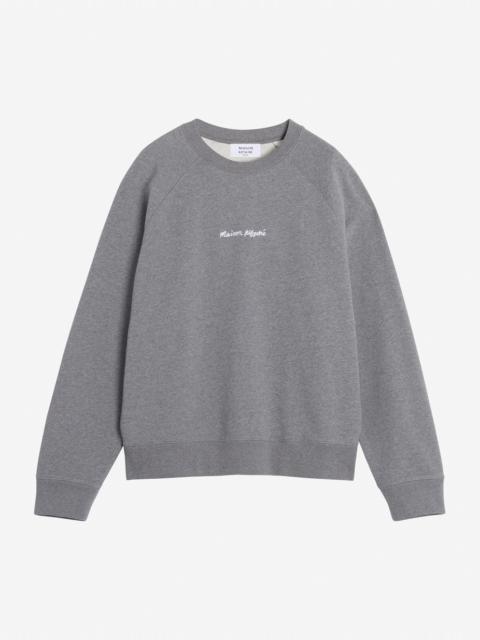 MAISON KITSUNE EMBROIDERY OVERSIZE RAGLAN SWEATSHIRT
