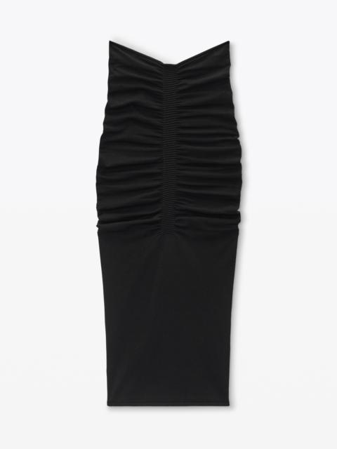 Ruched Maxi Skirt