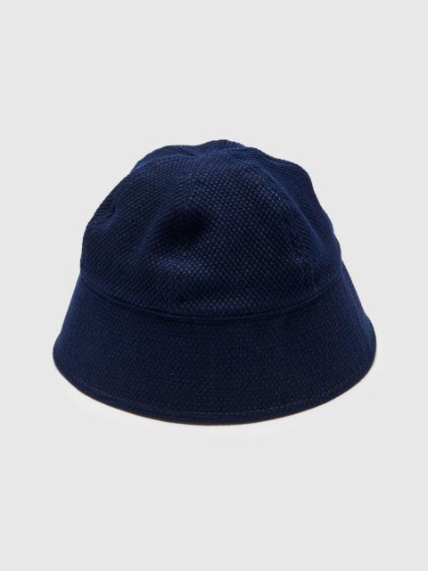Light Sashiko Bucket Hat in Pure Indigo