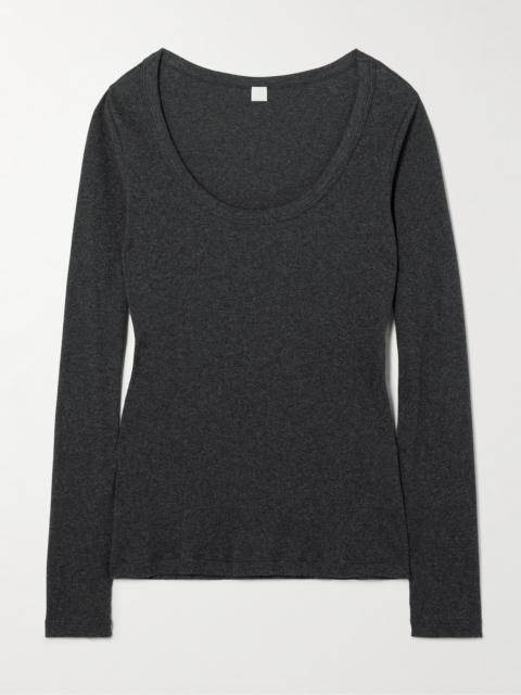 Ribbed Stretch Organic Cotton-jersey Top