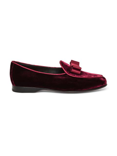 Men's burgundy satin Andrea loafer