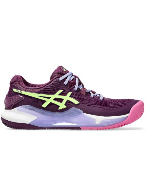 ASICS Gel-Resolution 9 Padel Deep Mauve Lime Green (Women's)