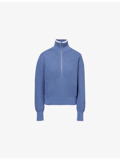 Morwenna Half-Zip Cotton Jumper