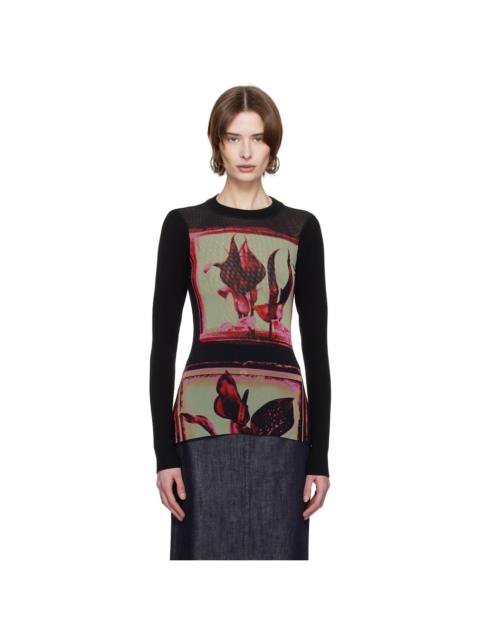 Black Flowers Cadres T-shirt