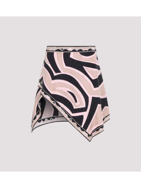 Pucci Silk Twill Mini Skirt
