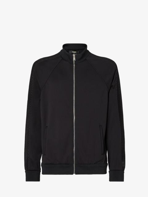 Sweatshirt Black technical cotton sweatshirt