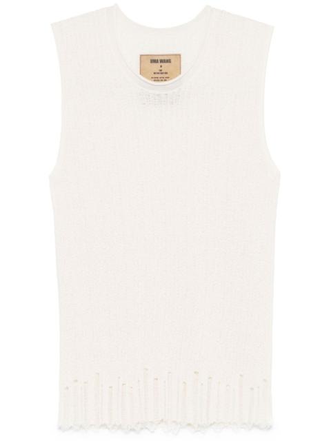 ribbed-knit vest