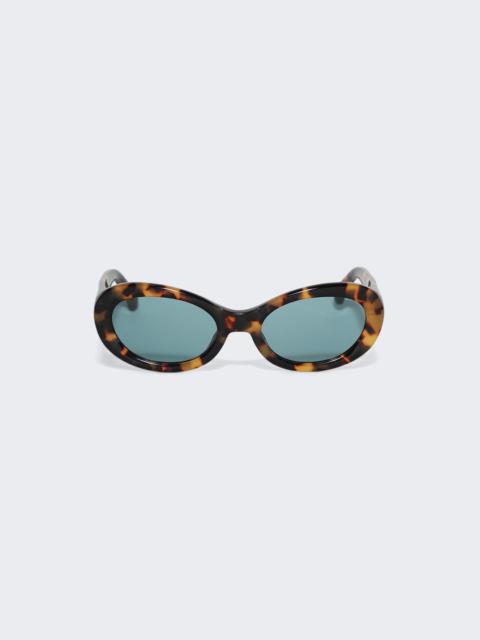 Oval Sunglasses T-shell And Gold