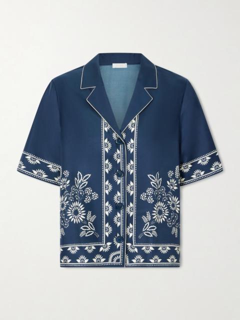 Infusion Floral-print Silk-twill Shirt