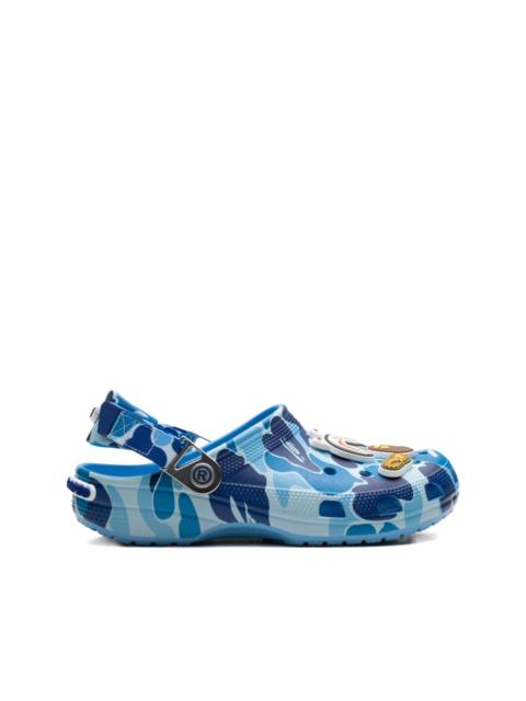 x A Bathing Ape Clog "Blue Camo" sneakers
