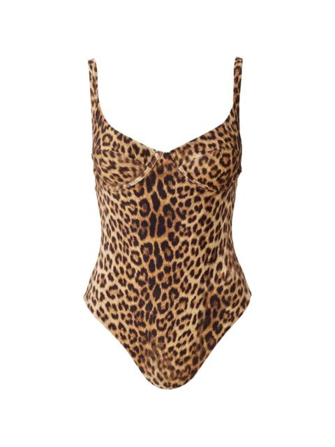 Mauritius cheetah-print swimsuit