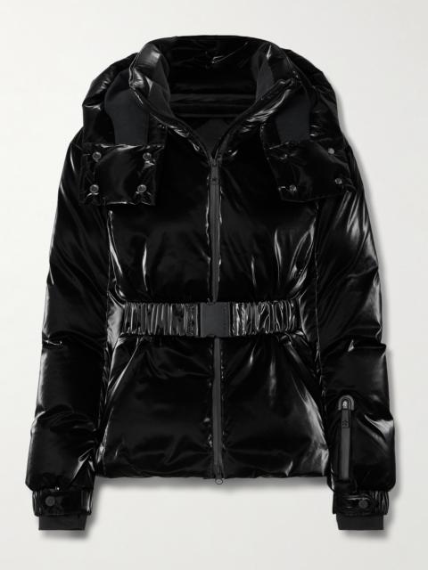 Candice Belted Quilted Down Ski Jacket