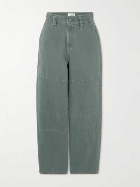 Paneled Cotton-canvas Wide-leg Pants
