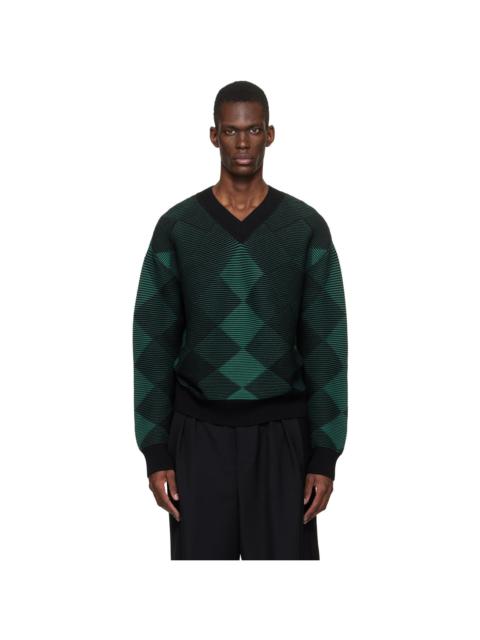 Green Argyle Sweater