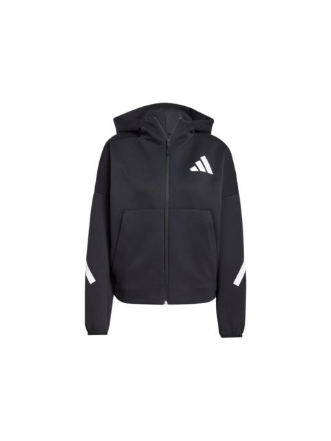 adidas Z.N.E. Full-Zip Hoodie Black/White