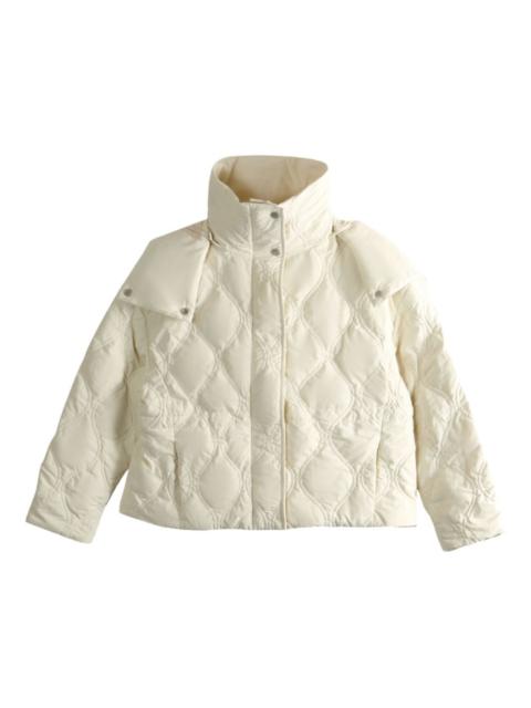 quilted hooded jacket