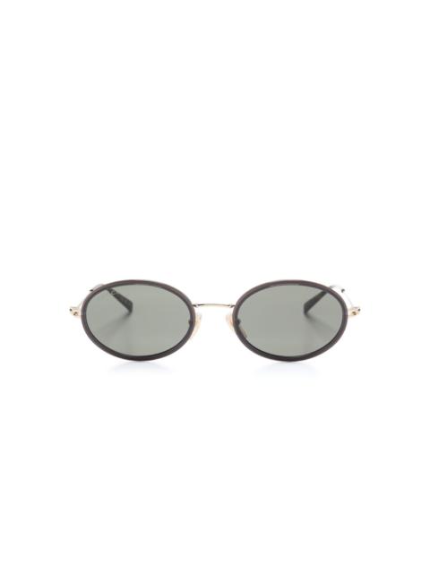 oval-frame sunglasses