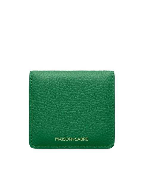 magnetic leather compact mirror