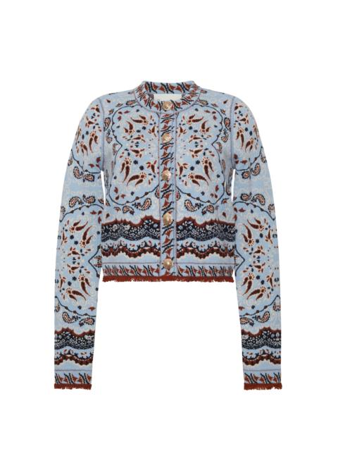 Livi Jacket
The Most Delightful Knit Cardigan Adorned With Lustrous Gold Buttons