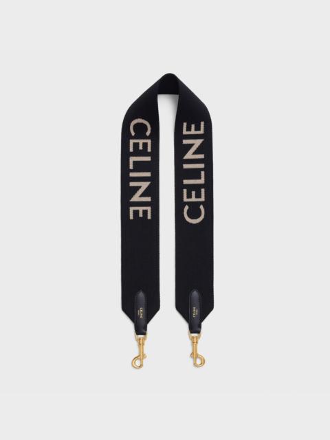 Short Strap in Wool with Celine jacquard