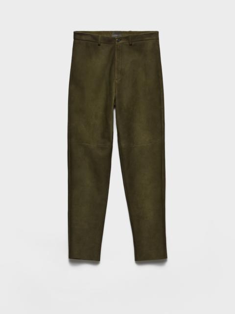 Suede pants