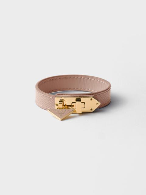 Saffiano leather bracelet