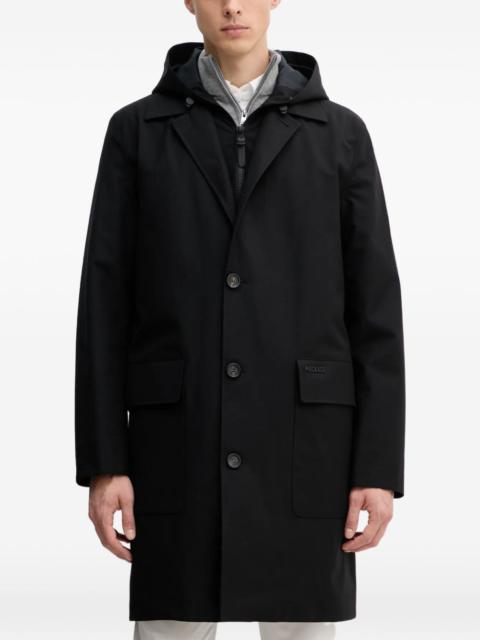 Mathias hooded pocket coat