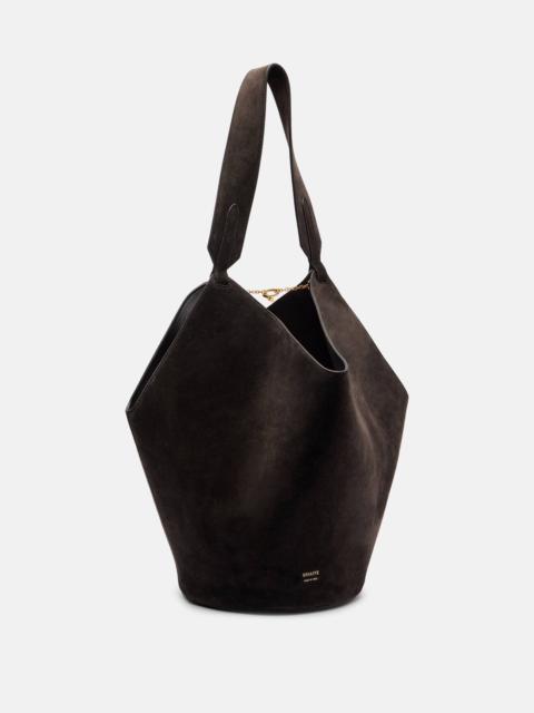 Lotus Small suede tote bag