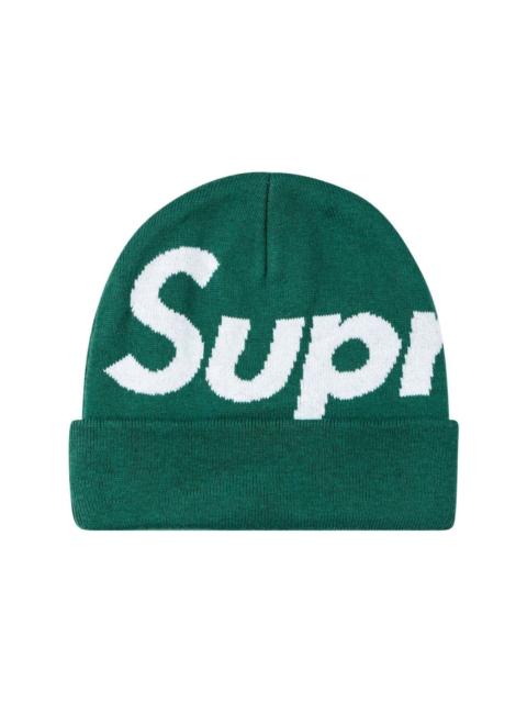 big logo beanie