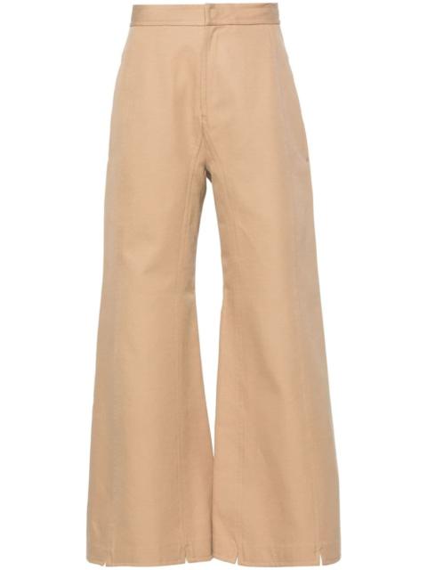 Tegola seam-detail flared trousers