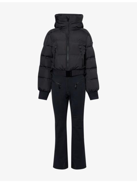 Neve Hooded Stretch-Woven Ski Jumpsuit