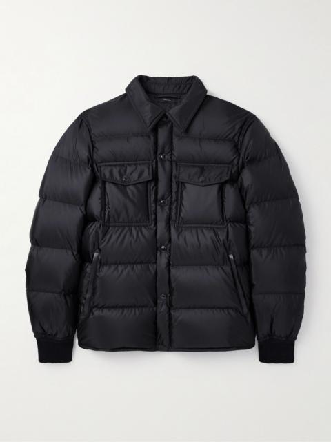 Quilted Shell Down Jacket Black