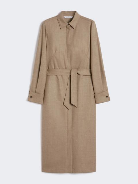 PALLINO Slim-fit cashmere foulé dress