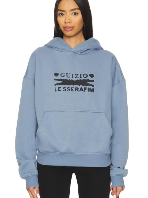x REVOLVE x Le Sserafim Hearts Graphic Pull Over Hoodie