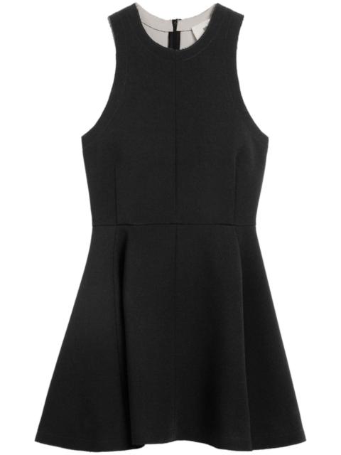 sleeveless virgin-wool minidress