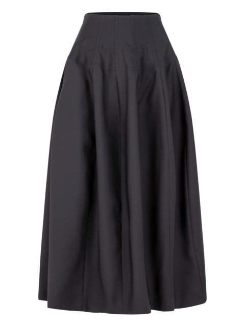 panelled midi skirt