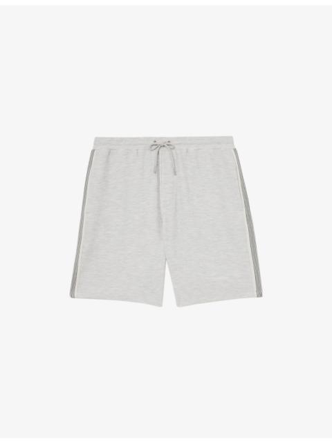 Emilio Side-Tape Stretch Cotton-Jersey Shorts