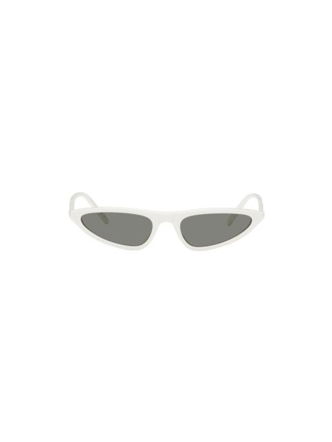 SAINT LAURENT White SL 703 Sunglasses | REVERSIBLE