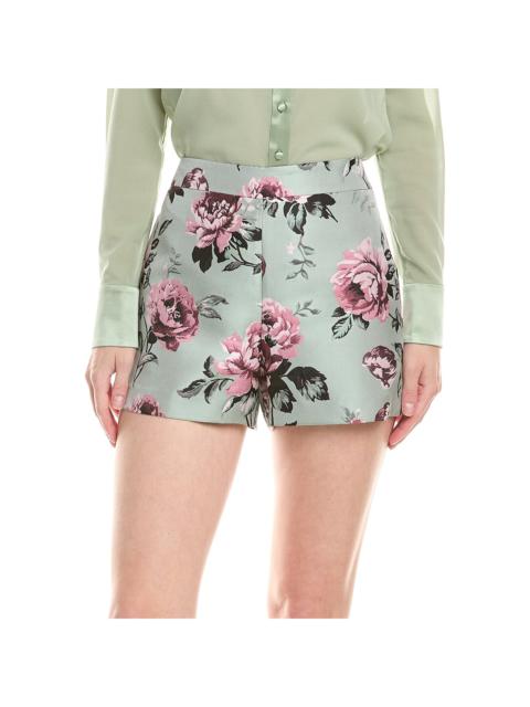 alice + olivia Hera High-Rise Back Zip Short