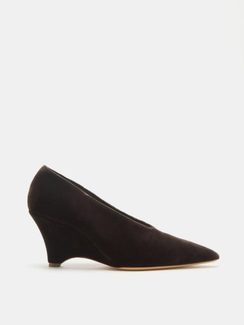 Victoria Decolette Wedge / Visone Velvet