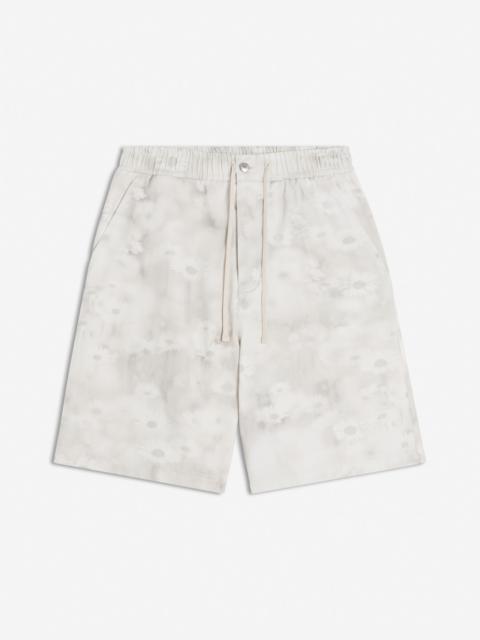 ELASTICATED DENIM BERMUDA